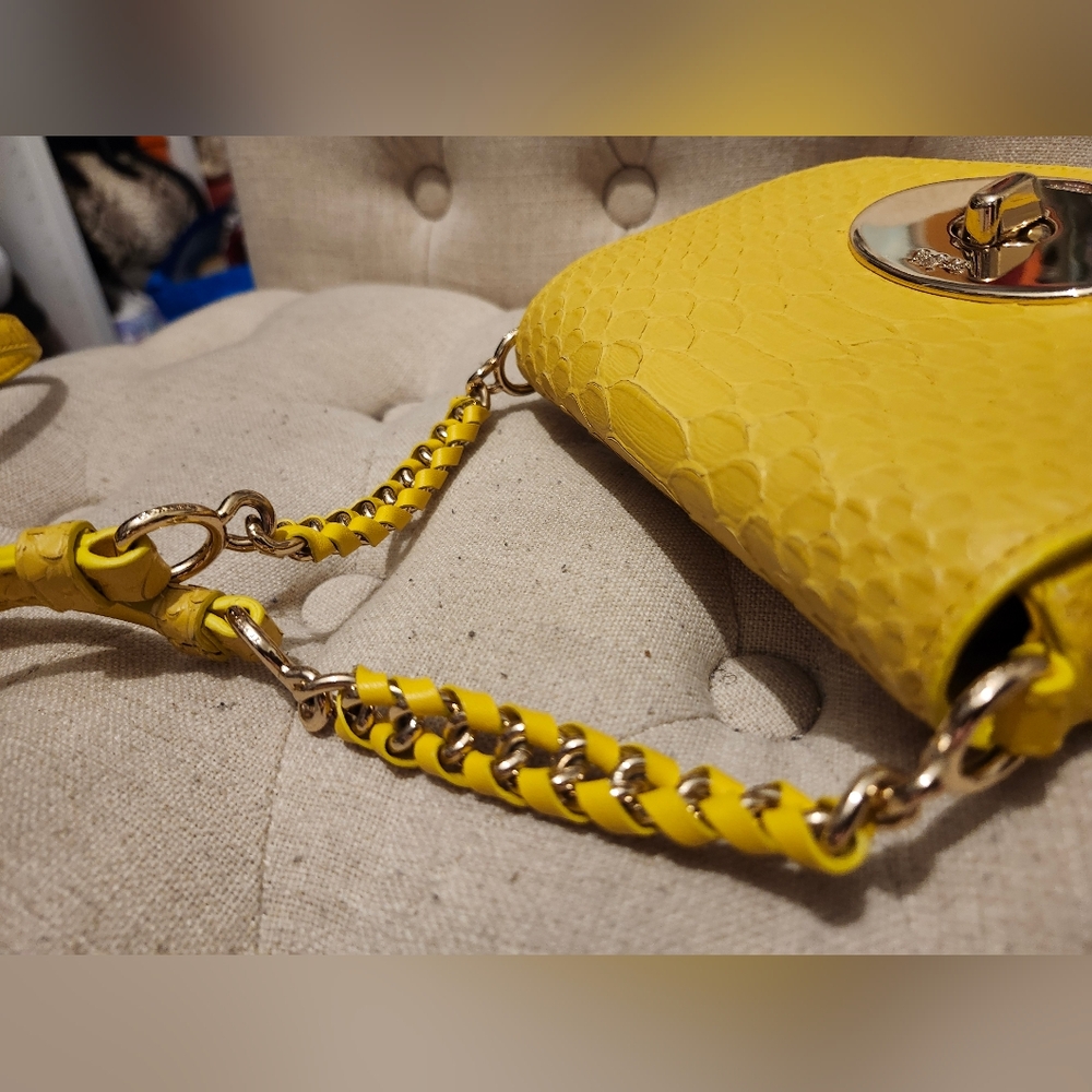 Coach Bundle Liv Crossbody In Python Embossed Lea… - image 7